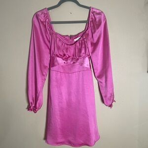 Gianni Bini Fuchsia Satin Dress